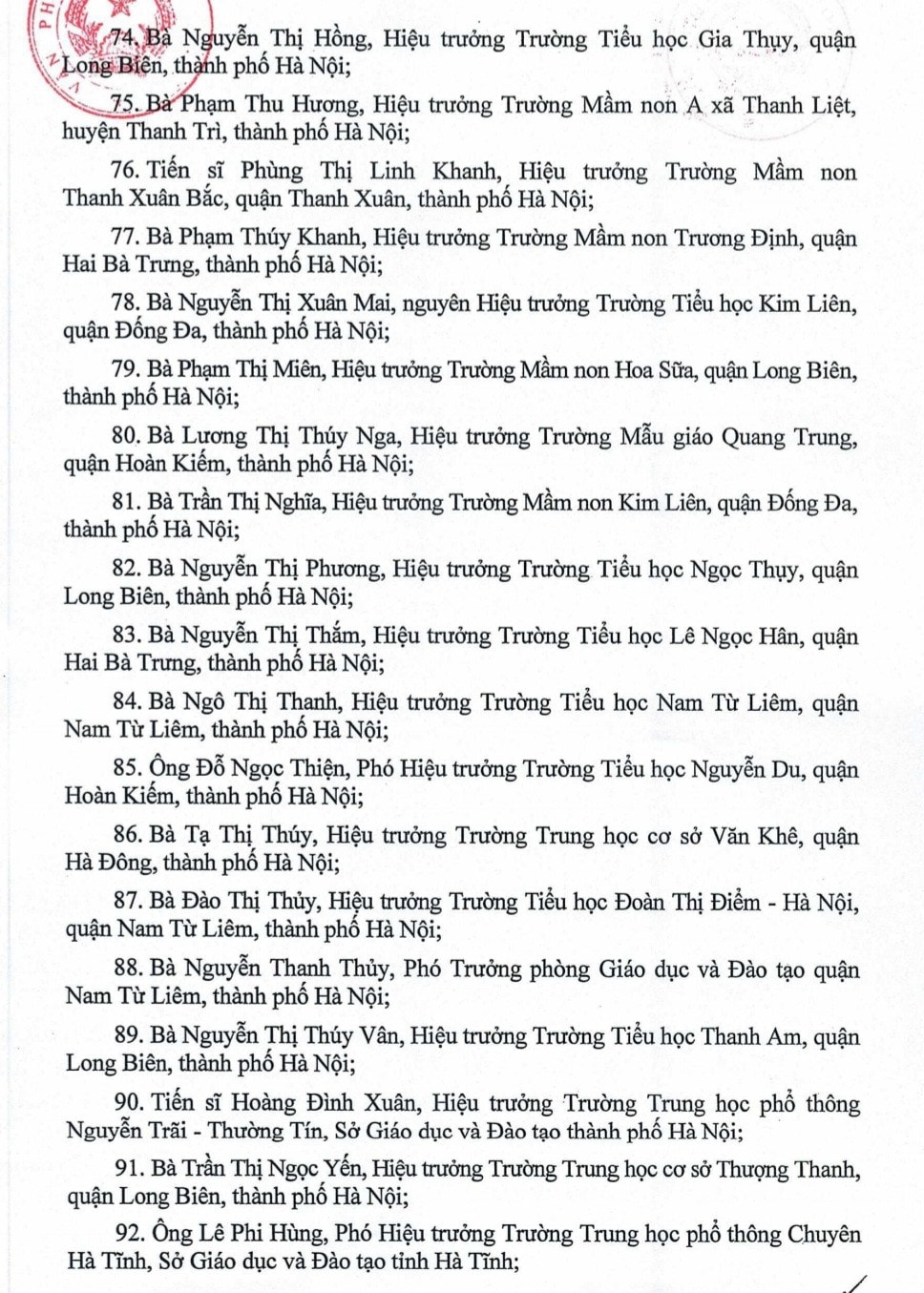 157 nhà giáo được phong tặng danh hiệu Nhà giáo nhân dân, Nhà giáo ưu tú -4