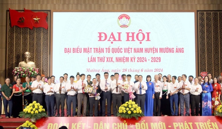 Mường Ảng tổ chức thành công Đại hội đại biểu Mặt trận Tổ quốc Việt Nam huyện lần thứ XIX -0