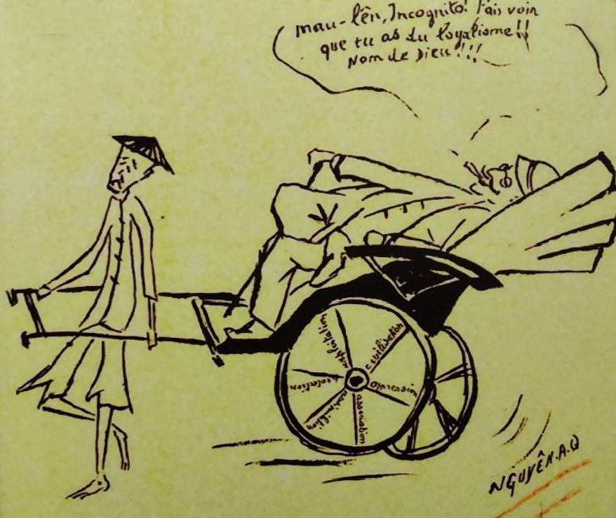Tranh biếm họa đả kích chế độ bóc lột của thực dân, đế quốc đăng trên báo Le Paria tháng 5.1922 đã mở đầu cho thời đại tranh biếm họa ở Việt Nam.