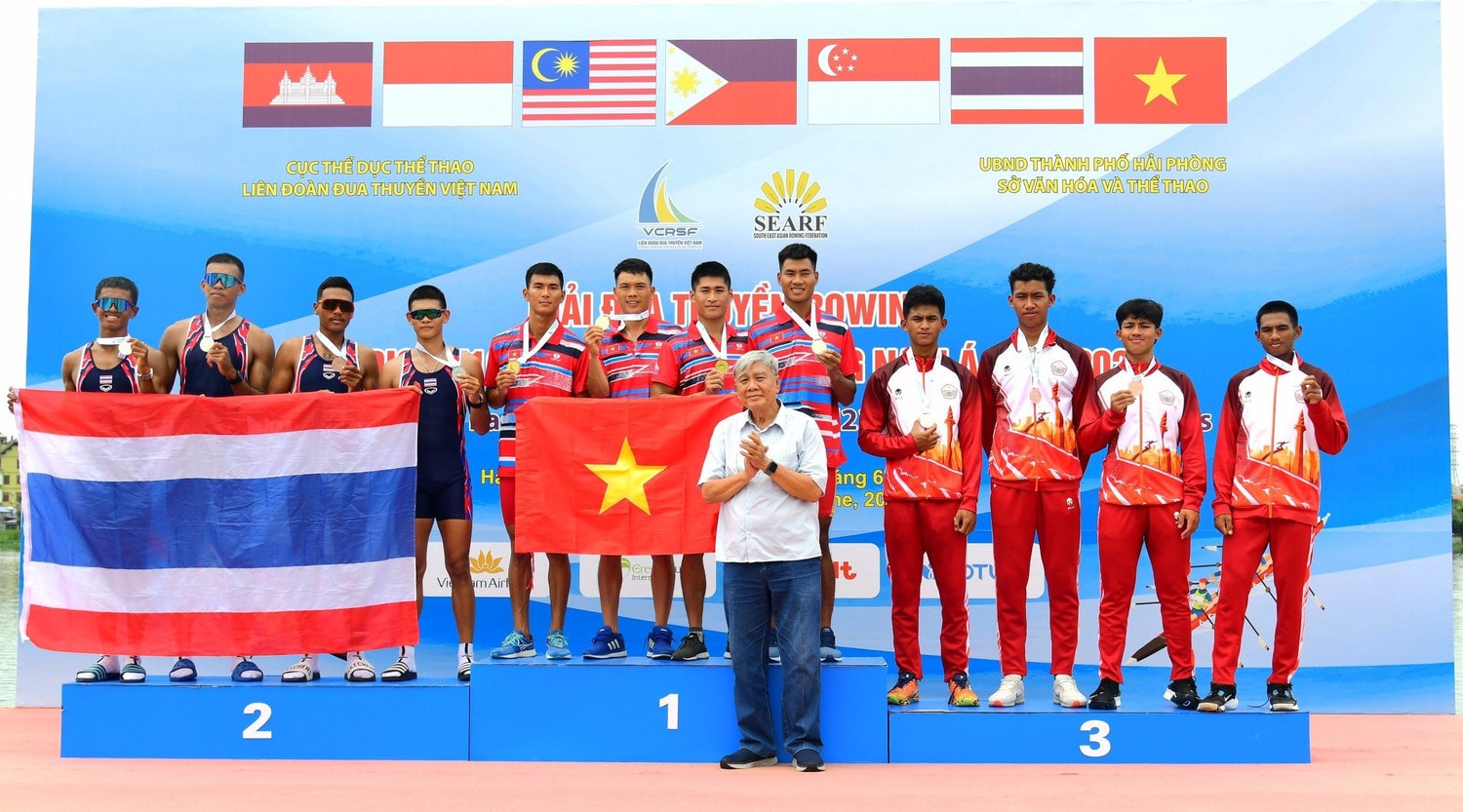 Việt Nam dẫn đầu Giải đua thuyền rowing vô địch U19, U23 và vô địch Đông Nam Á -0