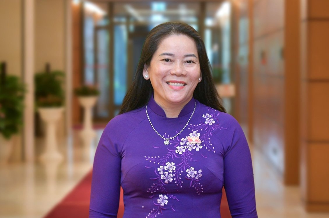 ĐBQH Lê Thị Thanh Lam (Hậu Giang) - Ảnh M.Trang