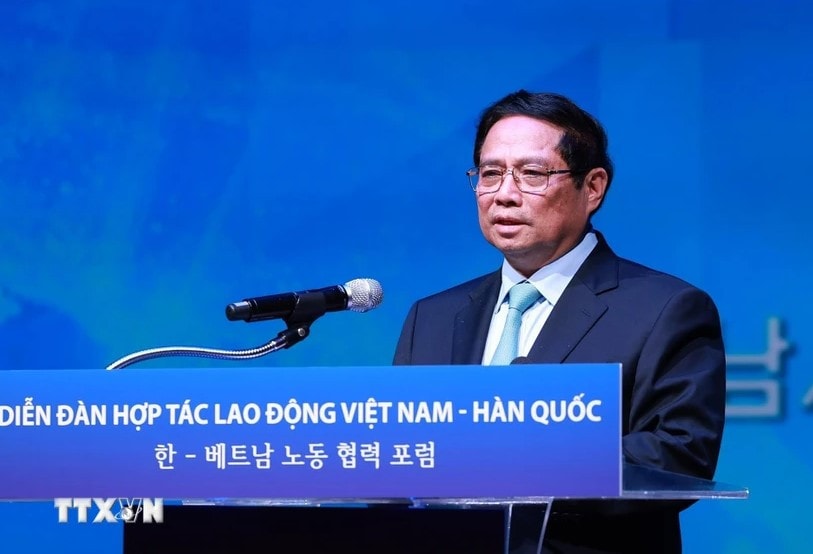 Thủ tướng Phạm Minh Chính: Thúc đẩy hợp tác lao động tương xứng với quan hệ Việt Nam - Hàn Quốc -0