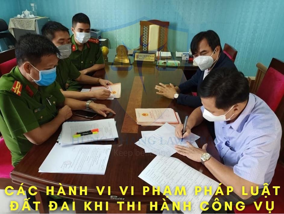 Quy định về xử lý vi phạm với hành vi vi phạm pháp luật trong quản lý đất đai khi thi hành công vụ -0
