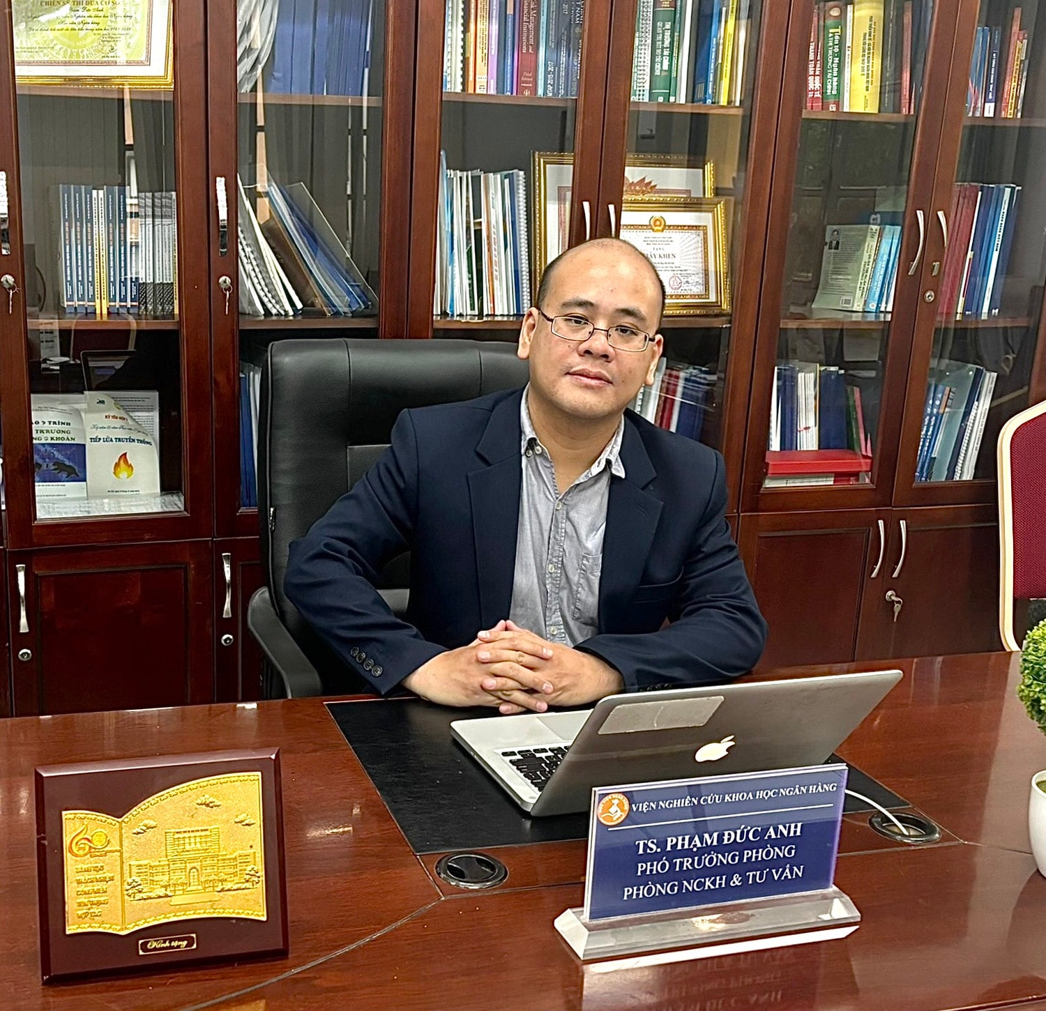 Phó trưởng phòng Nghiên cứu Khoa học và tư vấn, Viện Nghiên cứu Khoa học Ngân hàng, Học viện Ngân hàng TS. Phạm Đức Anh. Nguồn:ITN