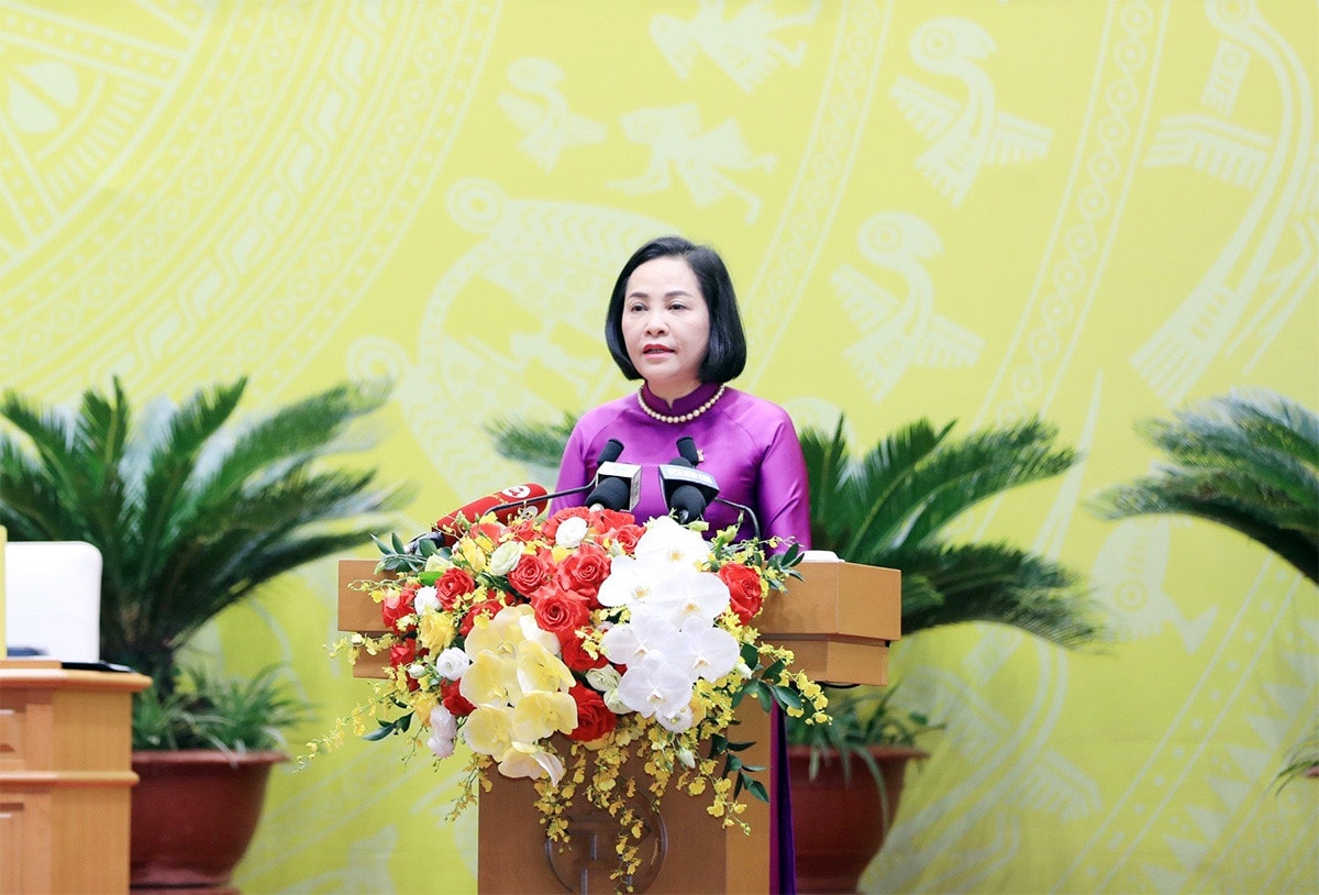 Phó Chủ tịch Quốc hội Nguyễn Thị Thanh dự Kỳ họp thứ 17, HĐND TP. Hà Nội -3