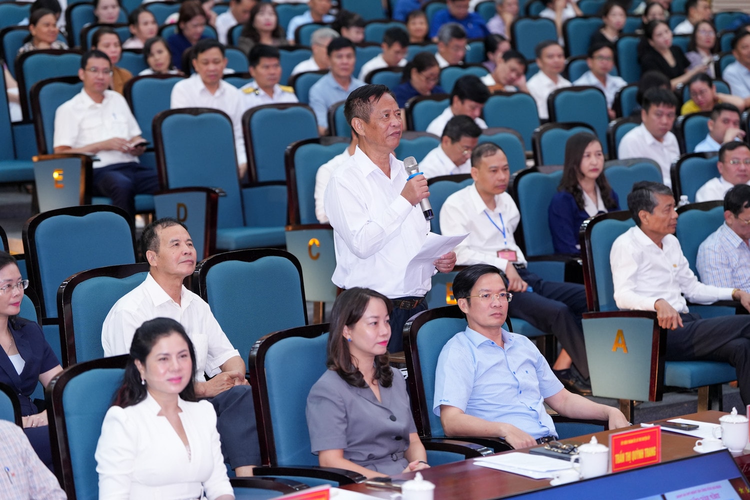 Phó Thủ tướng Chính phủ Trần Lưu Quang cùng Đoàn ĐBQH thành phố Hải Phòng tiếp xúc cử tri huyện An Dương -0