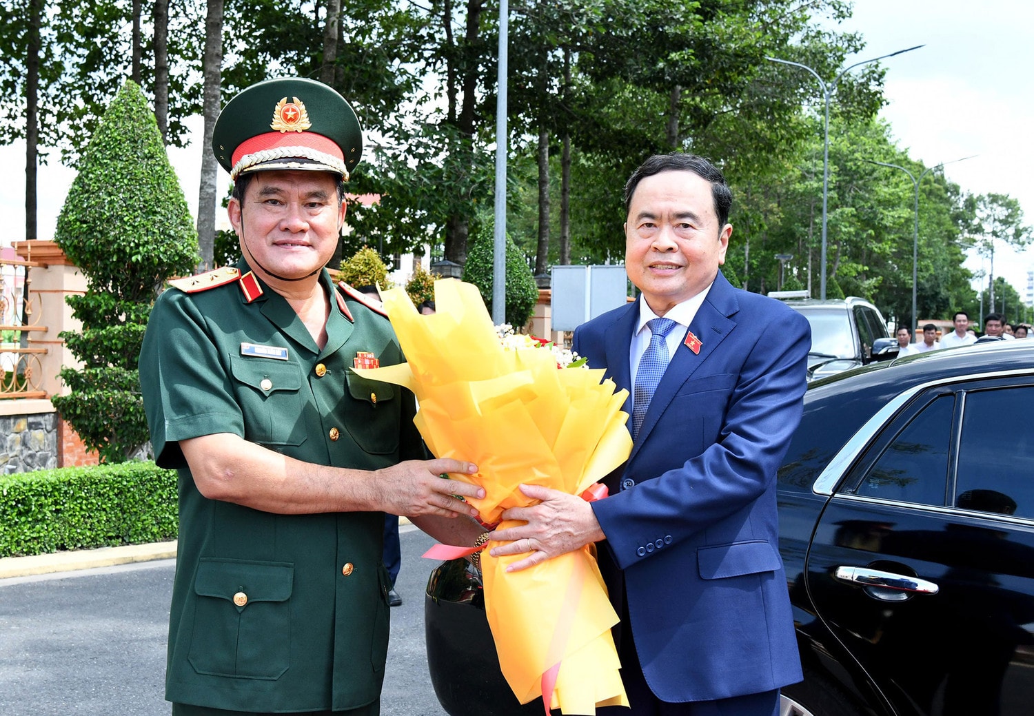 Chủ tịch Quốc hội Trần Thanh Mẫn thăm và làm việc với Đảng ủy - Bộ Tư lệnh Quân khu 9 -0