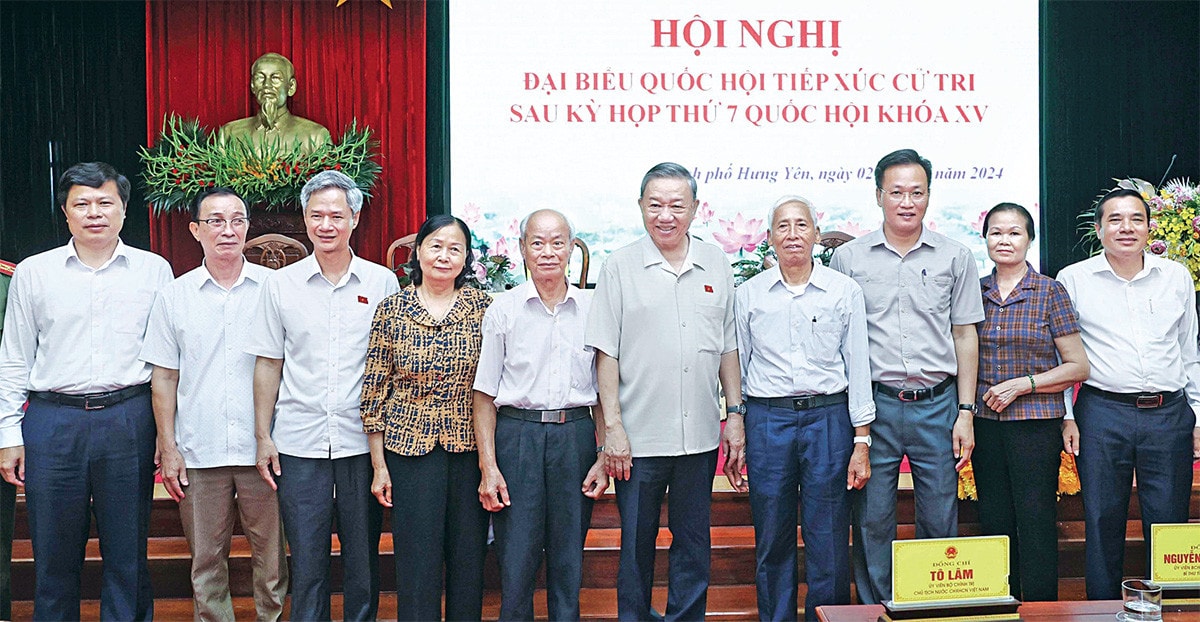 Chủ tịch nước Tô Lâm tiếp xúc cử tri tại Hưng Yên -0