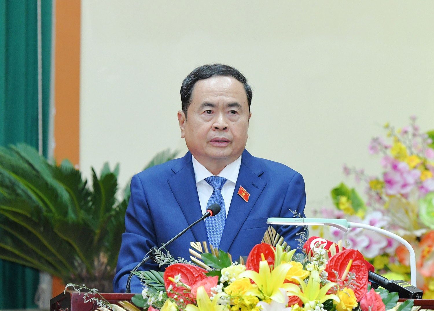Chủ tịch Quốc hội Trần Thanh Mẫn thăm và làm việc với Đảng ủy - Bộ Tư lệnh Quân khu 9 -0