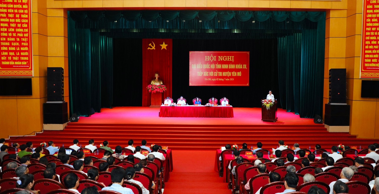 Phó Chủ tịch Quốc hội Nguyễn Thị Thanh tiếp xúc cử tri huyện Yên Mô, Ninh Bình -0