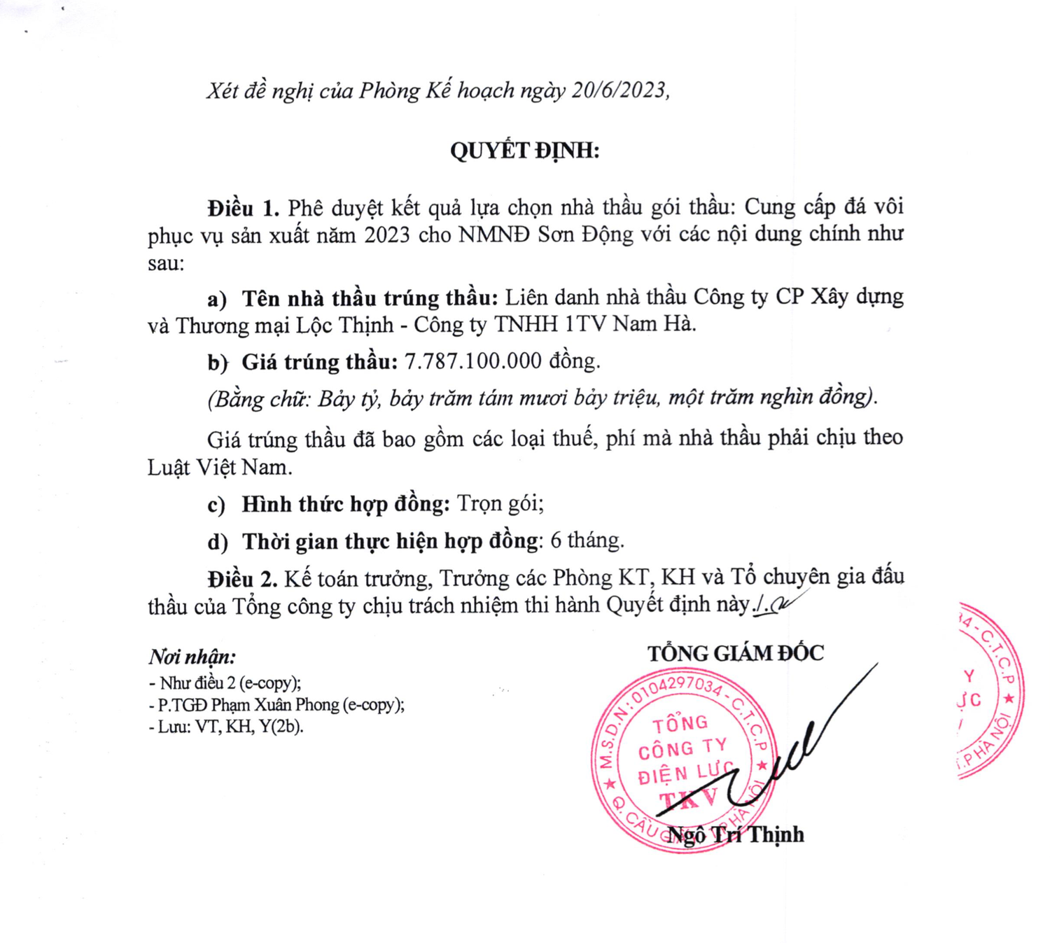 Lộ diện doanh nghiệp trúng thầu “dày đặc” tại Tổng Công ty điện lực TKV và nhóm công ty phụ thuộc -0
