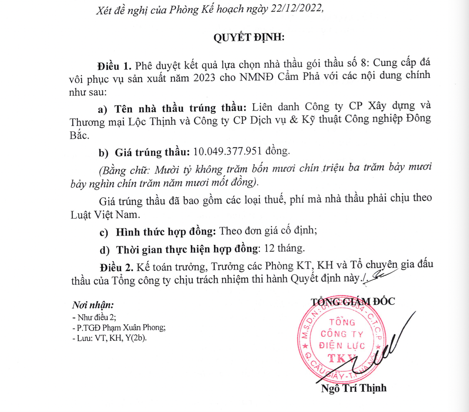 Lộ diện doanh nghiệp trúng thầu “dày đặc” tại Tổng Công ty điện lực TKV và nhóm công ty phụ thuộc -0