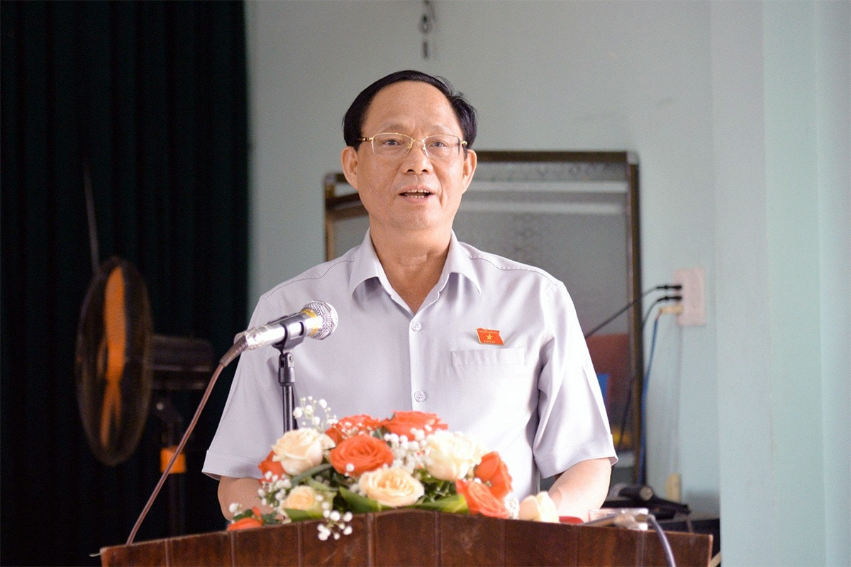 Phó Chủ tịch Quốc hội, Thượng tướng Trần Quang Phương tiếp xúc cử tri xã Hành Minh, huyện Nghĩa Hành, Quảng Ngãi -0