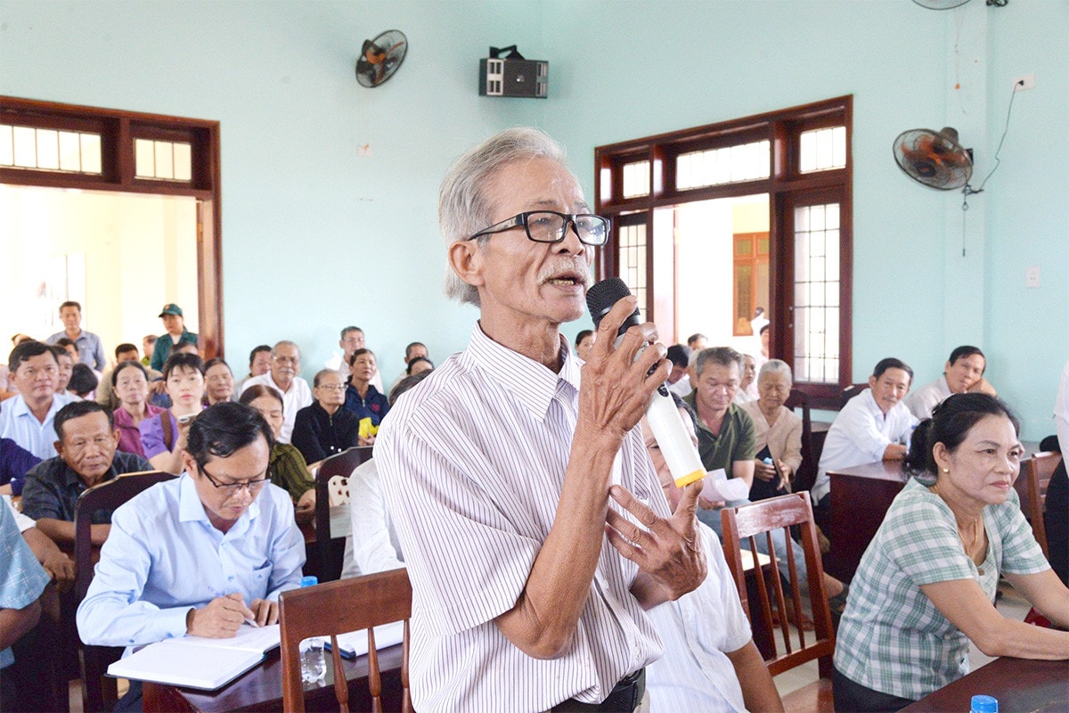 Phó Chủ tịch Quốc hội, Thượng tướng Trần Quang Phương tiếp xúc cử tri xã Hành Minh, huyện Nghĩa Hành, Quảng Ngãi -1