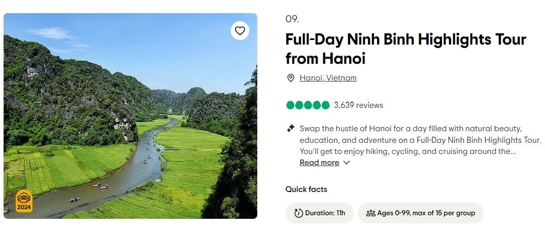 Ninh Bình vào Top 10 trải nghiệm năm 2024 -0