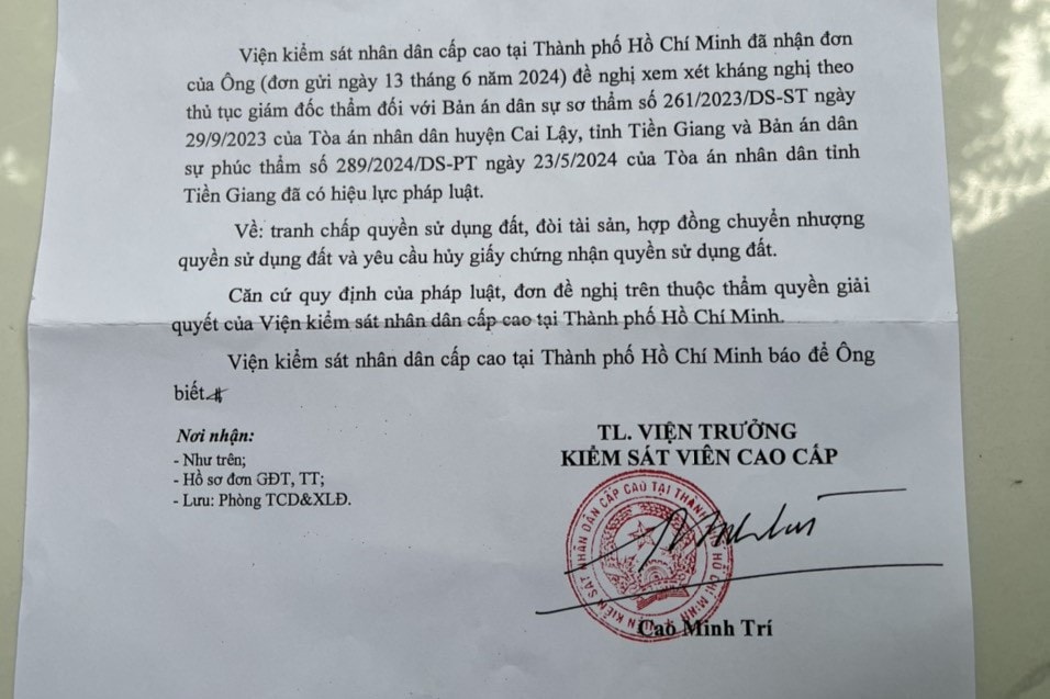 Tiền Giang: Được giao đất, sử dụng, đóng thuế đất suốt 30 năm nhưng khi tòa xử lại mất hết đất -0