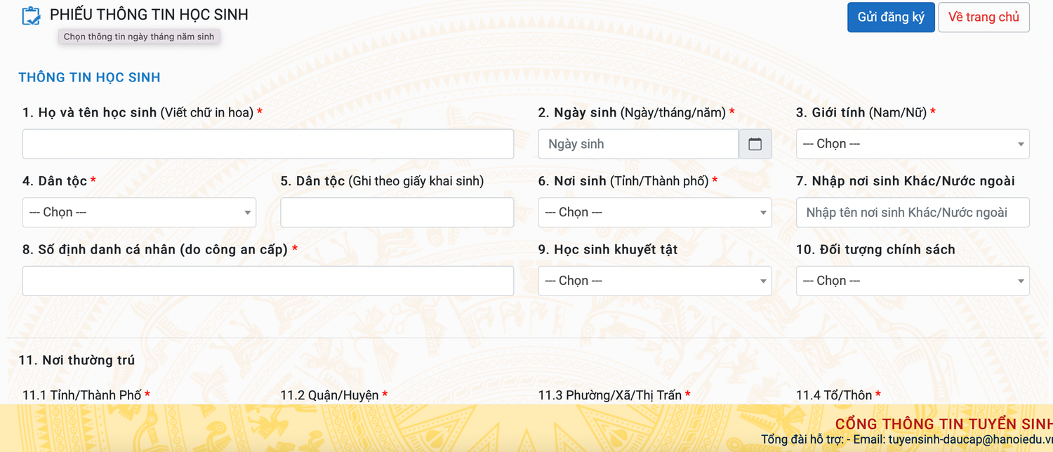 Hà Nội: Bắt đầu mở Cổng tuyển sinh trực tuyến trẻ mầm non và 5 tuổi -2