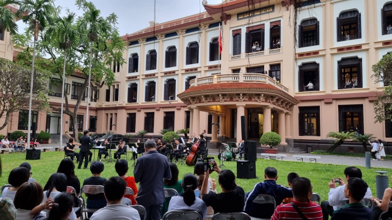 Hòa nhạc nhằm mang đến trải nghiệm độc đáo cho công chúng, tăng cường truyền thông hình ảnh, thu hút khách tham quan đến Bảo tàng. Nguồn: BTMTVN