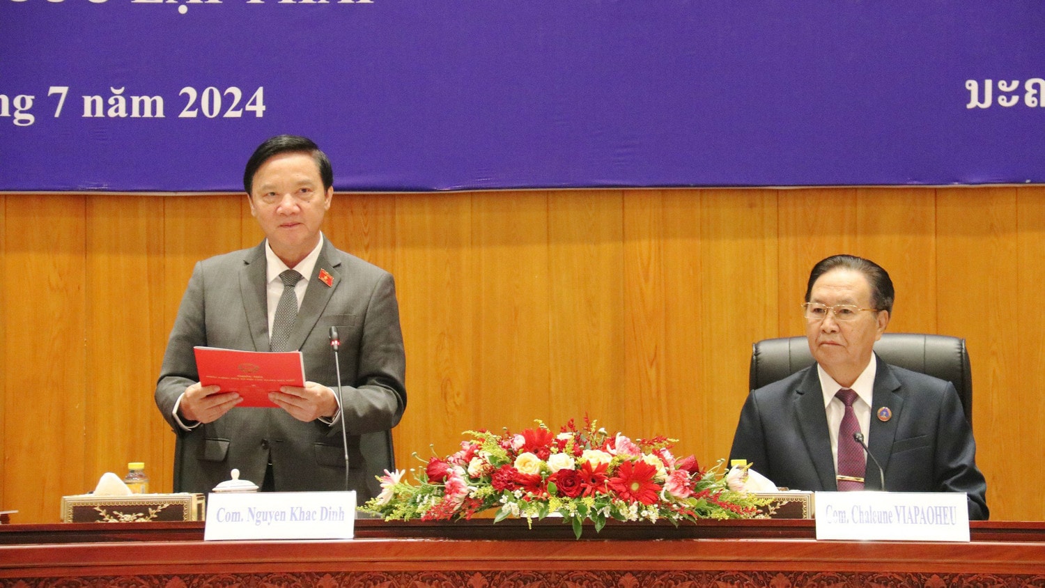 Quốc hội Việt Nam và Quốc hội Lào tổ chức Hội thảo khoa học về sửa đổi, bổ sung Hiến pháp và kinh nghiệm nghiên cứu lập pháp