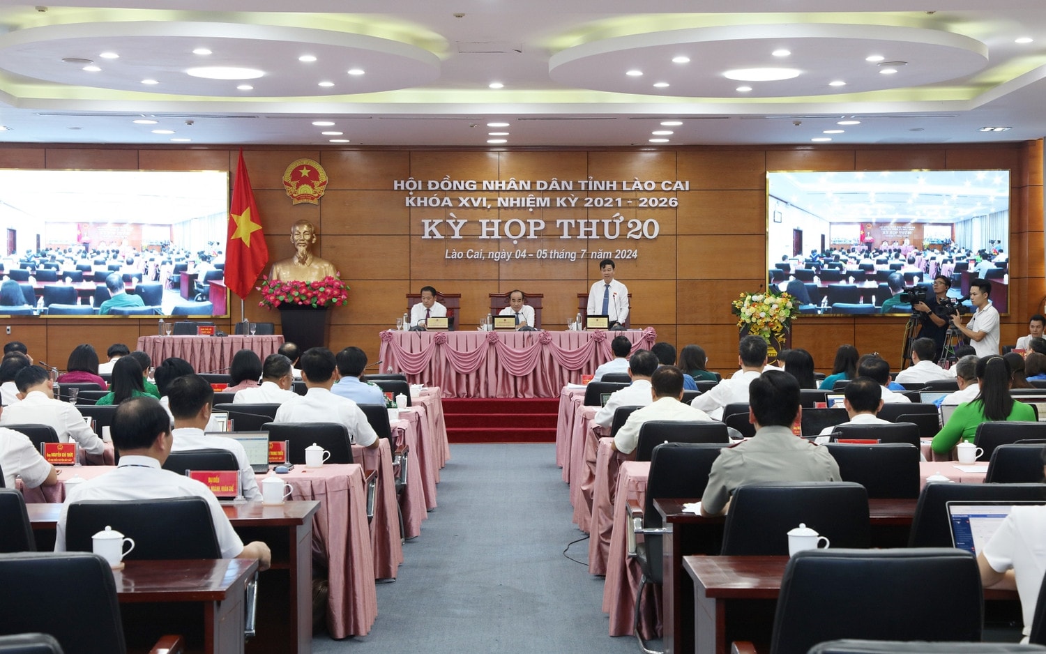 Quang cảnh kỳ họp. Ảnh: An Nhiên Kỳ họp thứ 20, HĐND tỉnh Lào Cai thông qua 23 nghị quyết -0