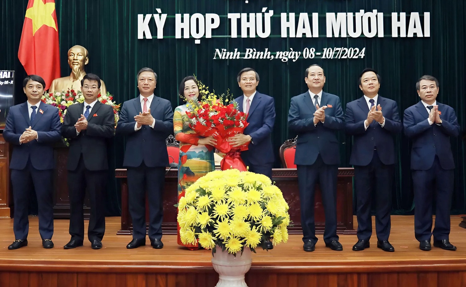 Phó Chủ tịch Quốc hội Nguyễn Thị Thanh dự khai mạc Kỳ họp thứ 22, HĐND tỉnh Ninh Bình Khóa XV -0