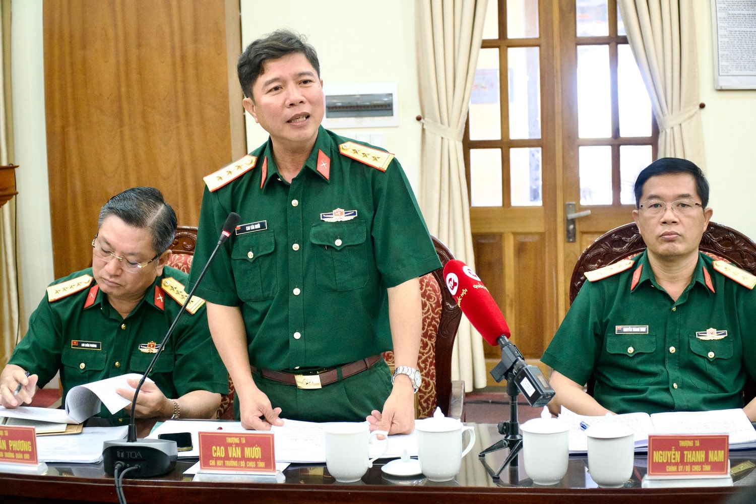 Chỉ huy trưởng Bộ CHQS tỉnh Phú Yên, Thượng tá Cao Văn Mười kiến nghị về việc bổ sung kiểm định đối với phương tiện tàu bay không người lái