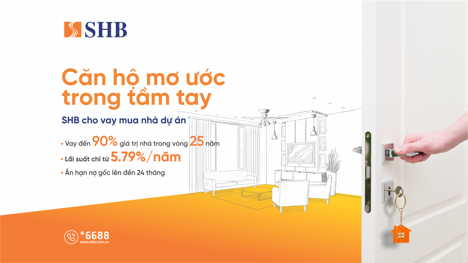 Loạt chính sách ưu đãi về ân hạn nợ gốc và lãi suất khi vay vốn mua nhà tại SHB -0