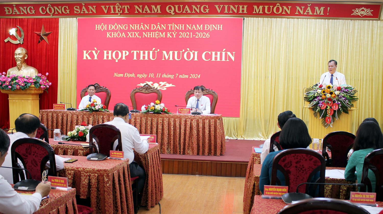 Khai mạc Kỳ họp thứ 19, HĐND tỉnh Nam Định Khóa XIX -0