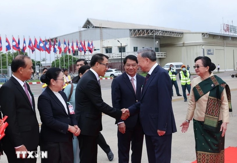 Chủ tịch nước Tô Lâm bắt đầu chuyến thăm cấp Nhà nước tới CHDCND Lào -0