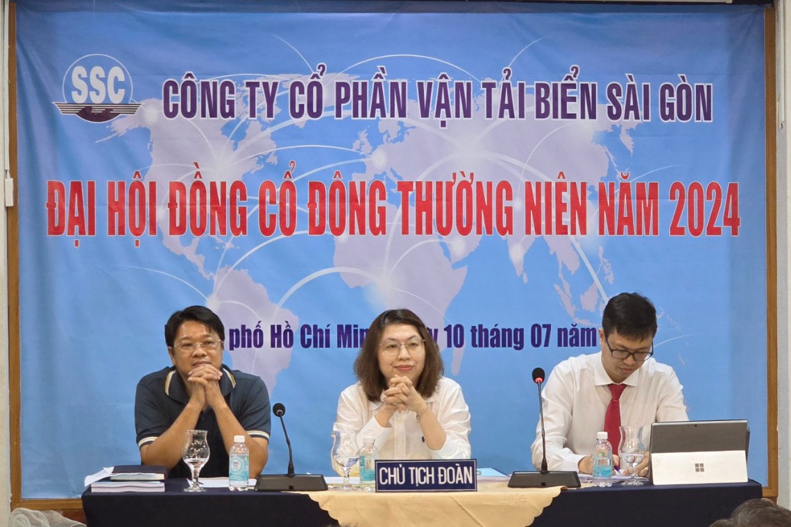 Chủ tịch đoàn điều hành đại hội đồng cổ đông thương niên năm 2024 của SSC