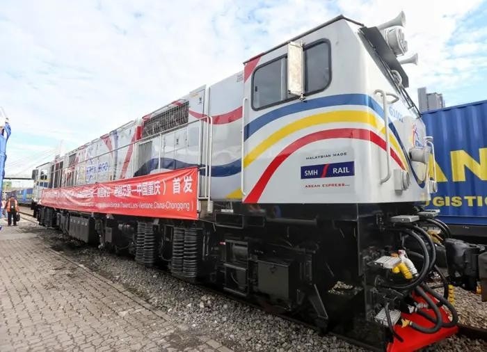 The cargo train ASEAN Express (Source: thestar.com.my) ASEAN Express completes first inbound trip -0