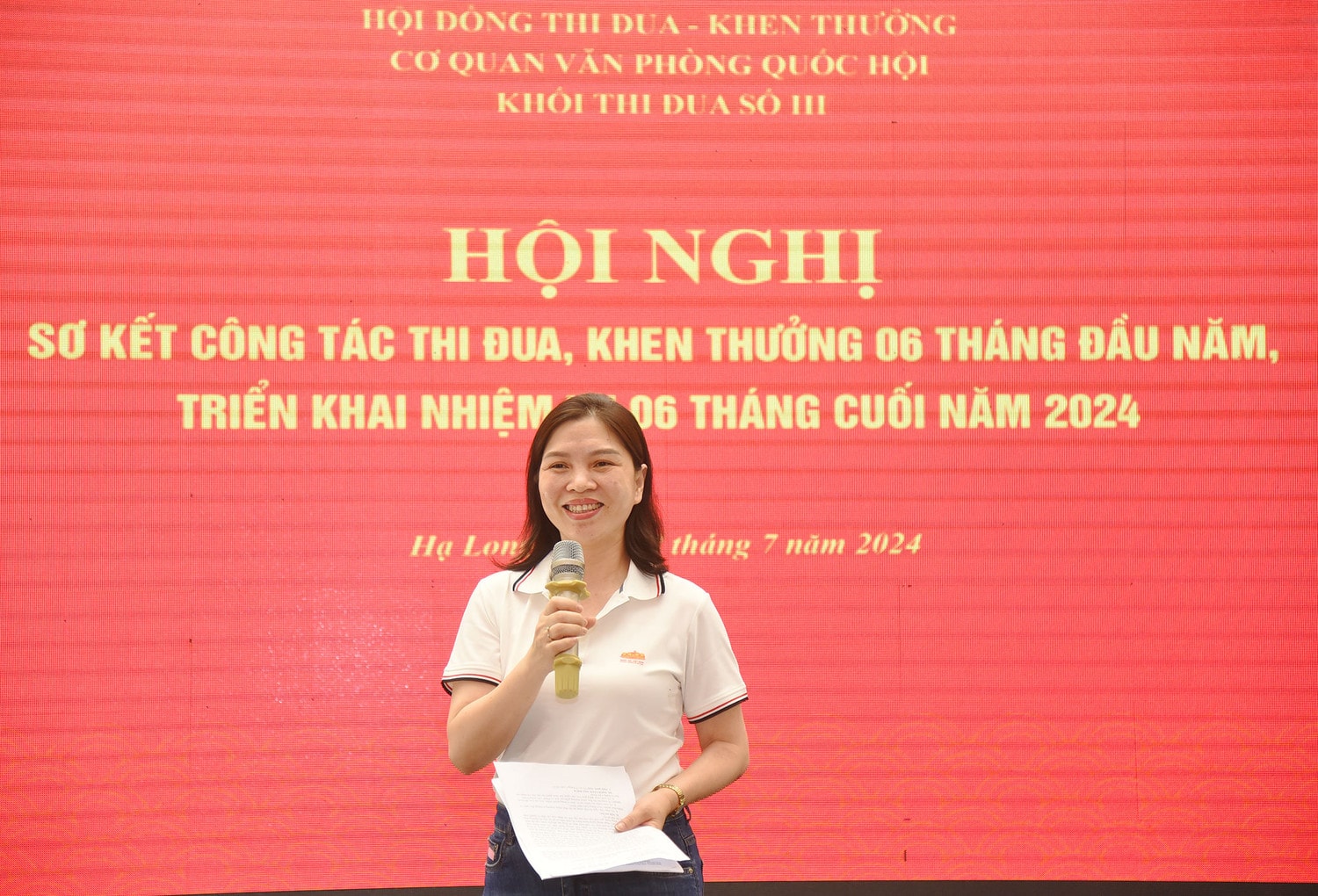 Khối thi đua III Văn phòng Quốc hội sơ kết hoạt động 6 tháng đầu năm -0
