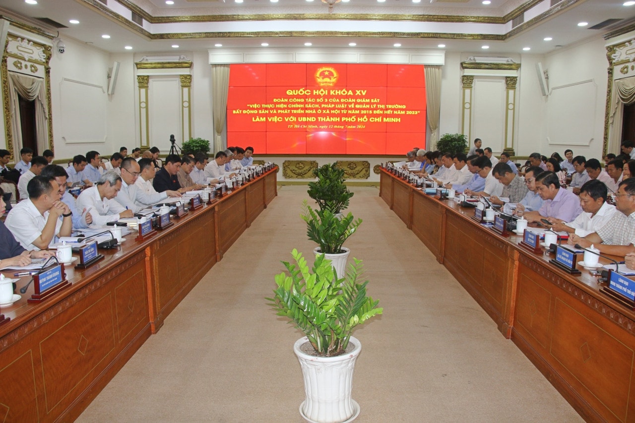 Đoàn giám sát của Quốc hội làm việc với UBND TP. Hồ Chí Minh Phó Chủ tịch Quốc hội Nguyễn Đức Hải làm việc với UBND TP. Hồ Chí Minh về quản lý thị trường bất động sản và phát triển nhà ở xã hội -0