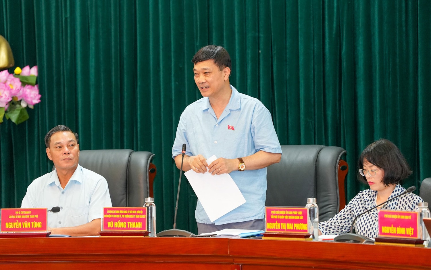 Đoàn giám sát của Quốc hội làm việc với TP. Hải Phòng về quản lý thị trường bất động sản và phát triển nhà ở xã hội -0