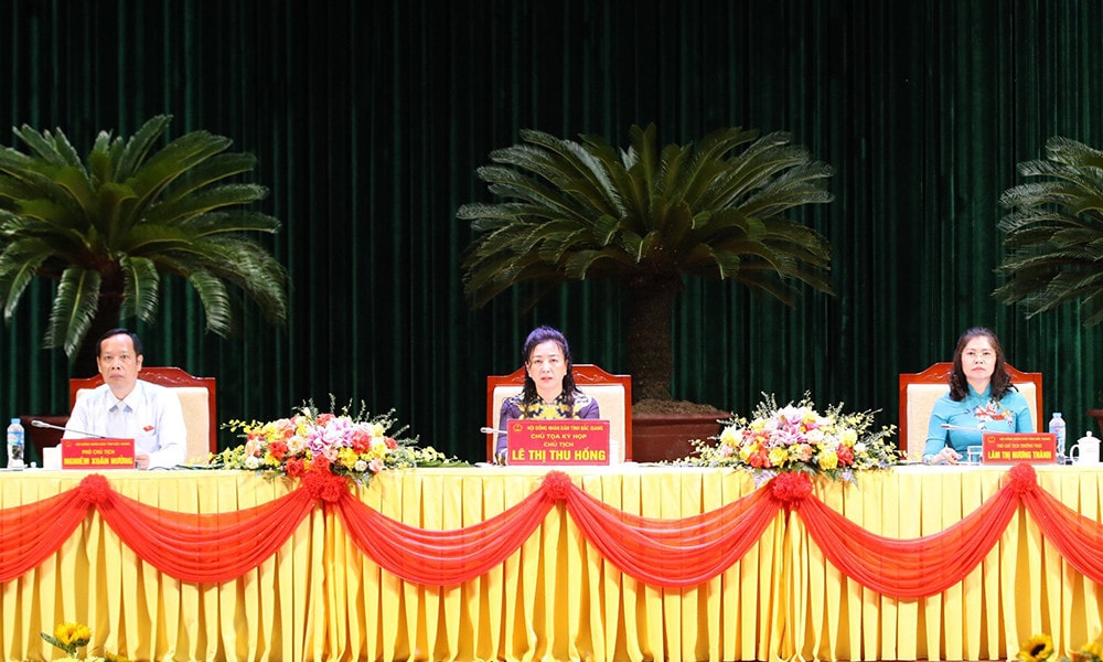 Chủ toạ điều hành Kỳ họp thứ 18, HĐND tỉnh Bắc Giang Khóa XIX
