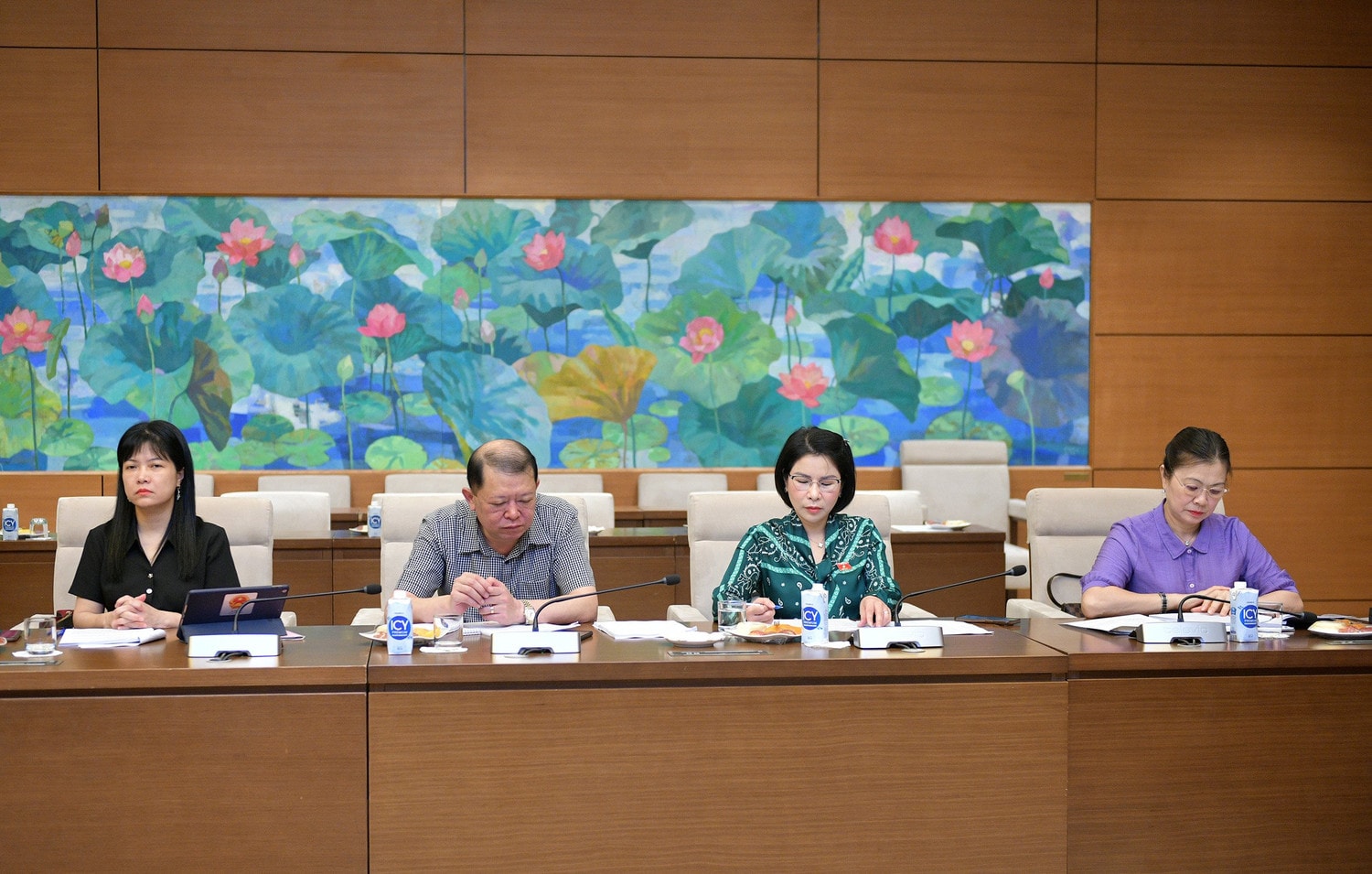 các thành viên Ban soạn thảo tham gia Phiên họp - Ảnh H.Ngọc