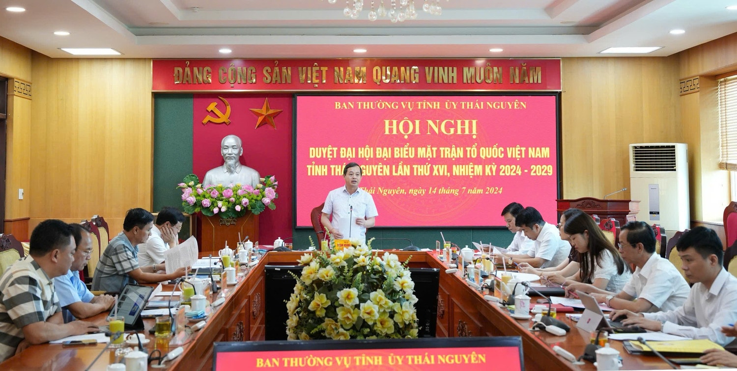 Duyệt nội dung, chương trình Đại hội đại biểu MTTQ Việt Nam tỉnh Thái Nguyên 