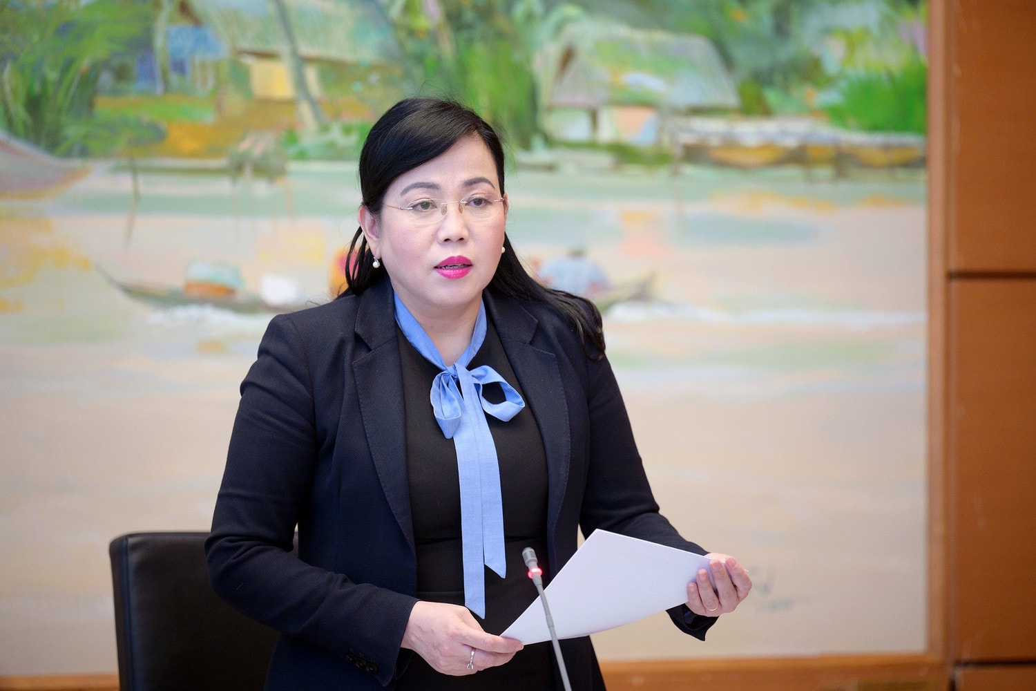 Trưởng Ban Công tác đại biểu Nguyễn Thanh Hải phát biểu tại cuộc họp