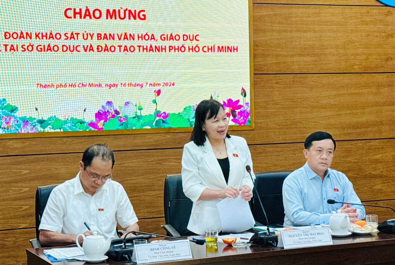 Đoàn khảo sát của Ủy ban Văn hóa, Giáo dục làm việc với Sở Giáo dục và Đào tạo TP. Hồ Chí Minh -0