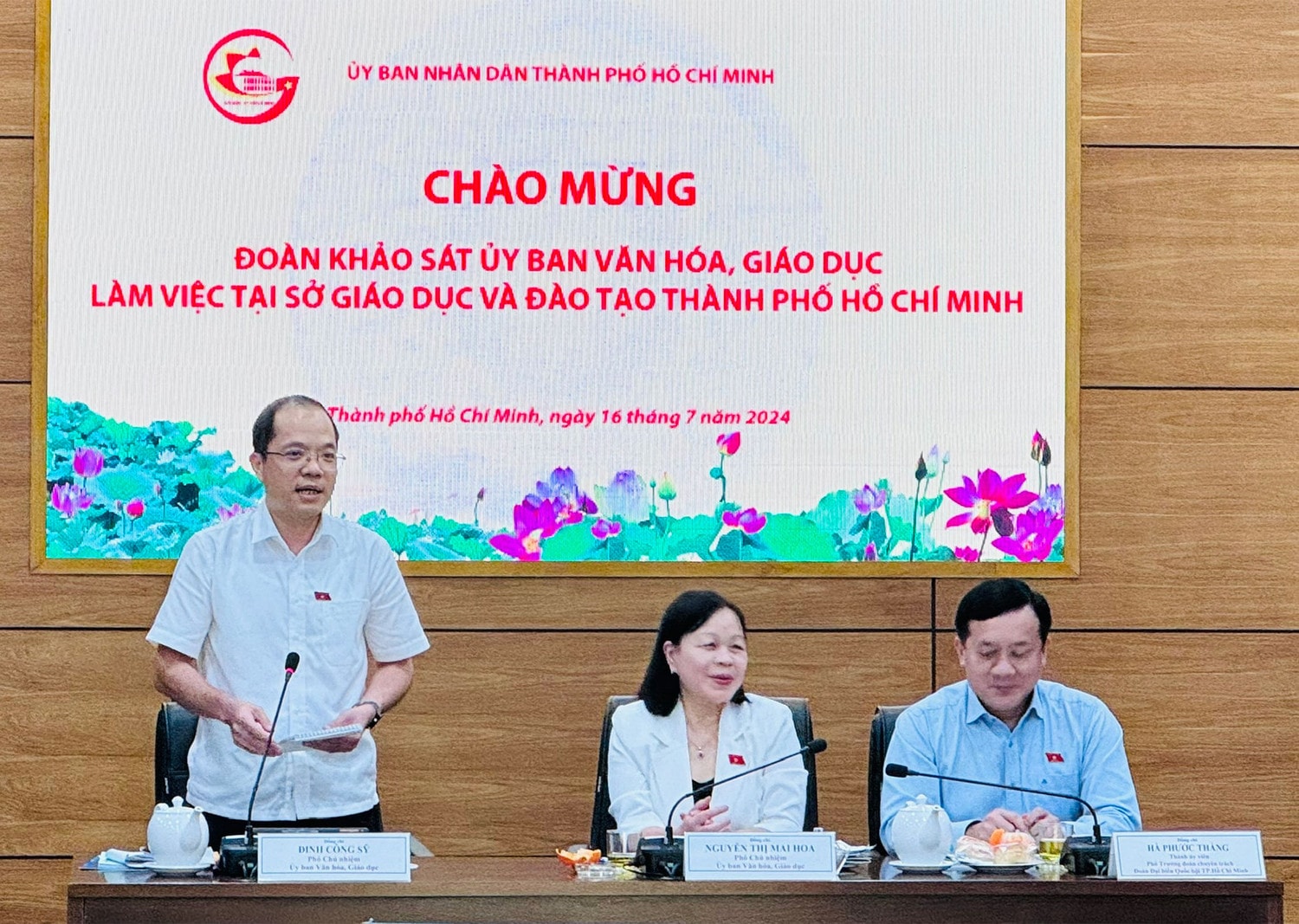 Đoàn khảo sát của Ủy ban Văn hóa, Giáo dục làm việc với Sở Giáo dục và Đào tạo TP. Hồ Chí Minh -0