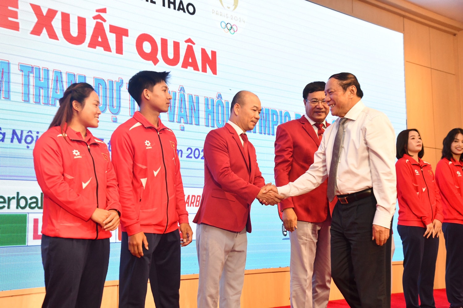 Lễ xuất quân Đoàn thể thao Việt Nam dự Olympic Paris 2024 -0