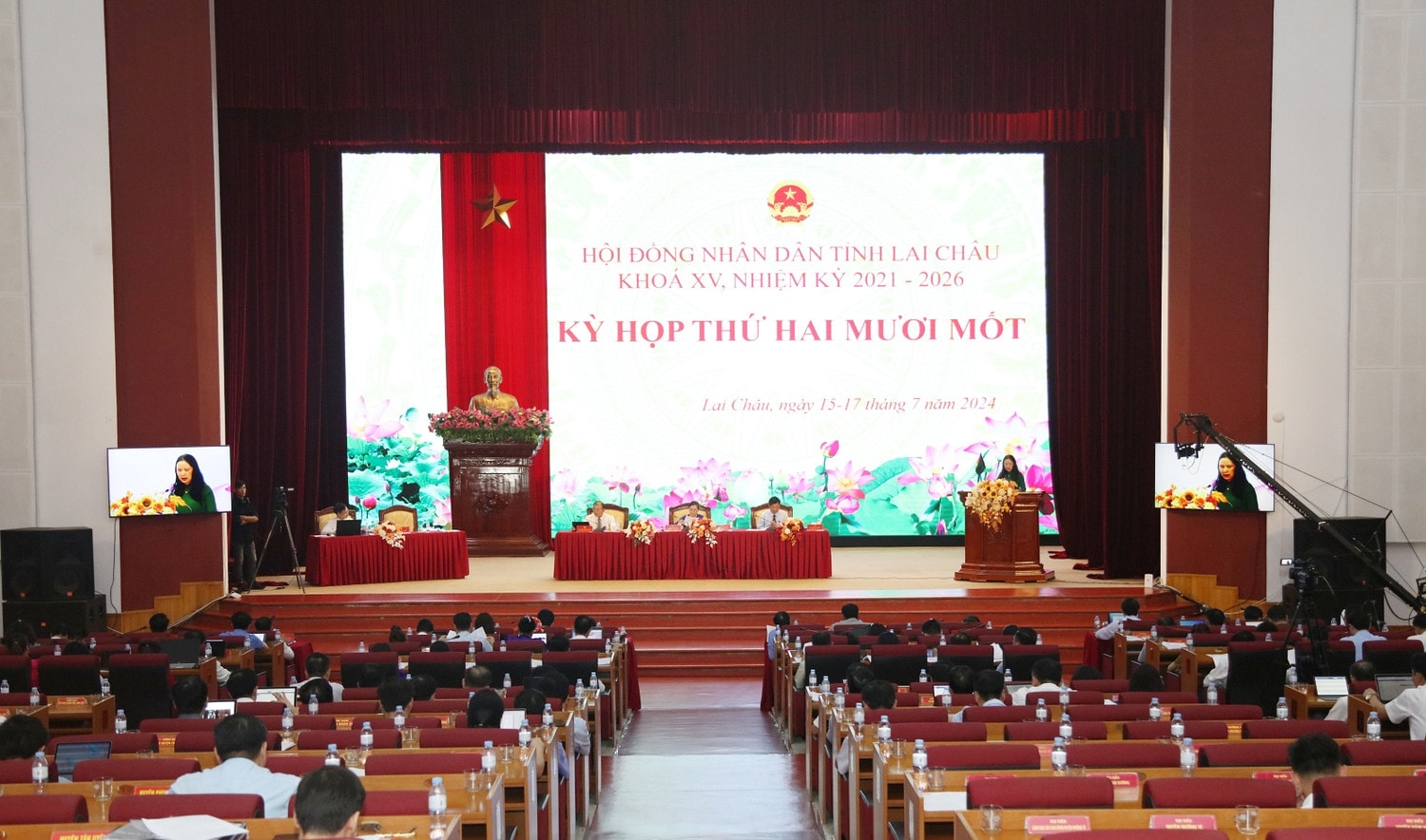 Quang cảnh kỳ họp Kỳ họp thứ 21, HĐND tỉnh Lai Châu Khoá XV thông qua 18 Nghị quyết quan trọng -0
