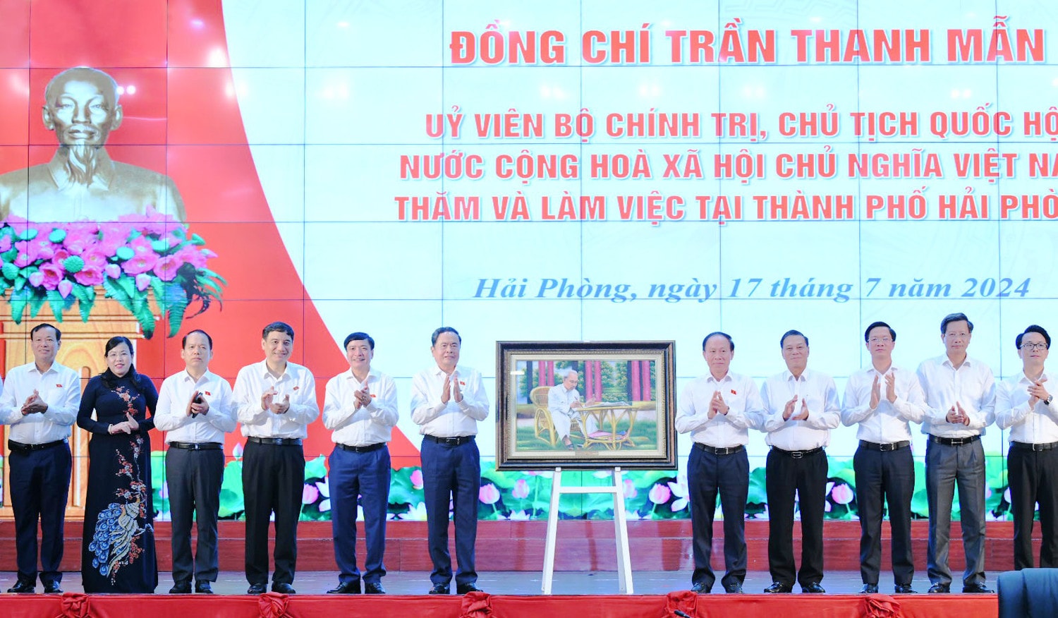 Chủ tịch Quốc hội Trần Thanh Mẫn làm việc với Ban Chấp hành Đảng bộ thành phố Hải Phòng -0