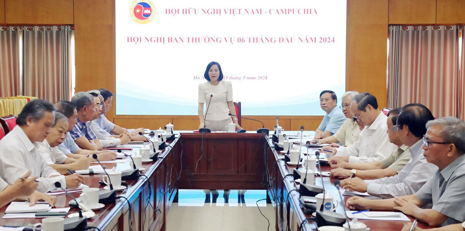 Phó Chủ tịch Quốc hội Nguyễn Thị Thanh chủ trì Hội nghị Ban Thường vụ Hội Hữu nghị Việt Nam - Camphuchia -0