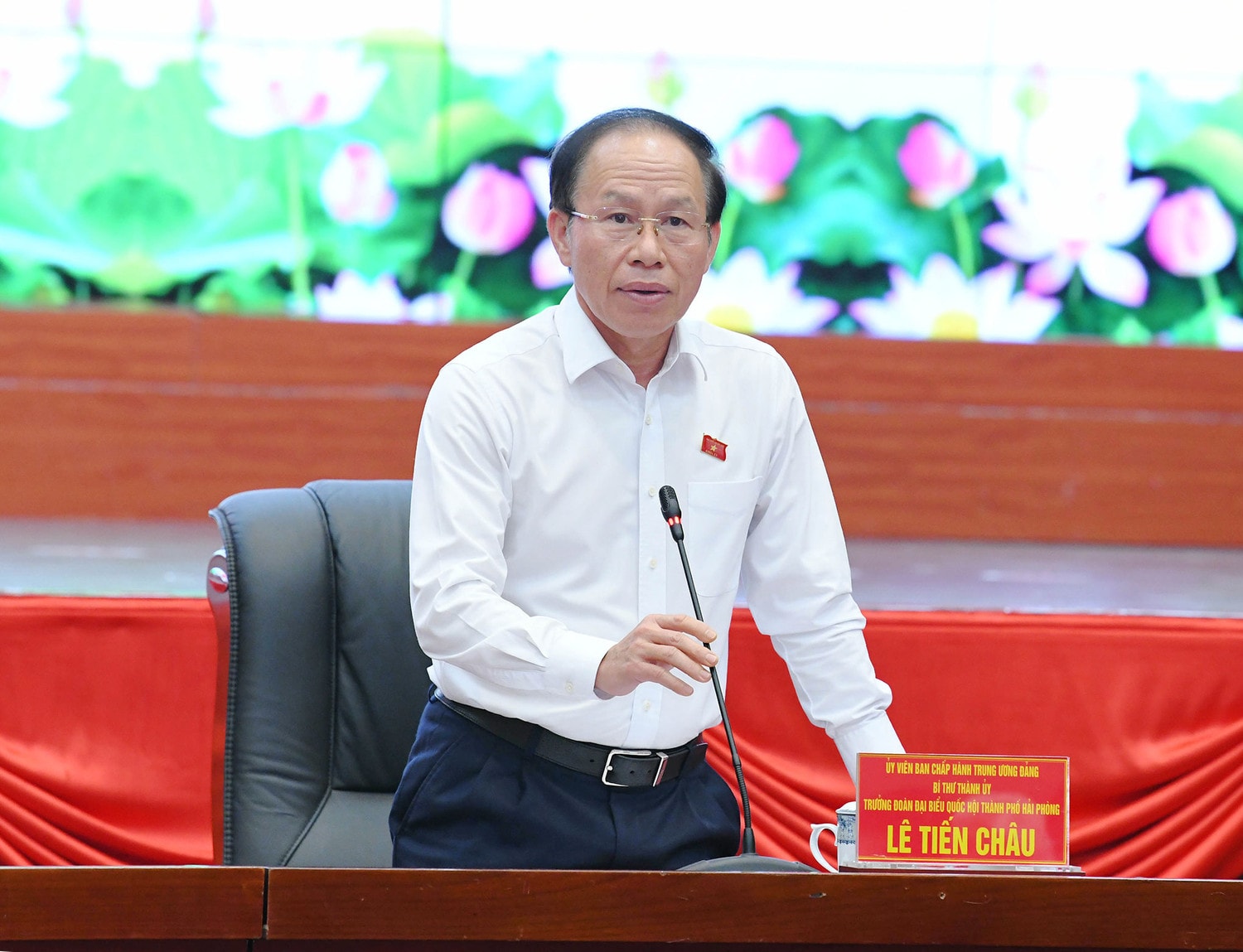 Chủ tịch Quốc hội Trần Thanh Mẫn làm việc với Ban Chấp hành Đảng bộ thành phố Hải Phòng -0