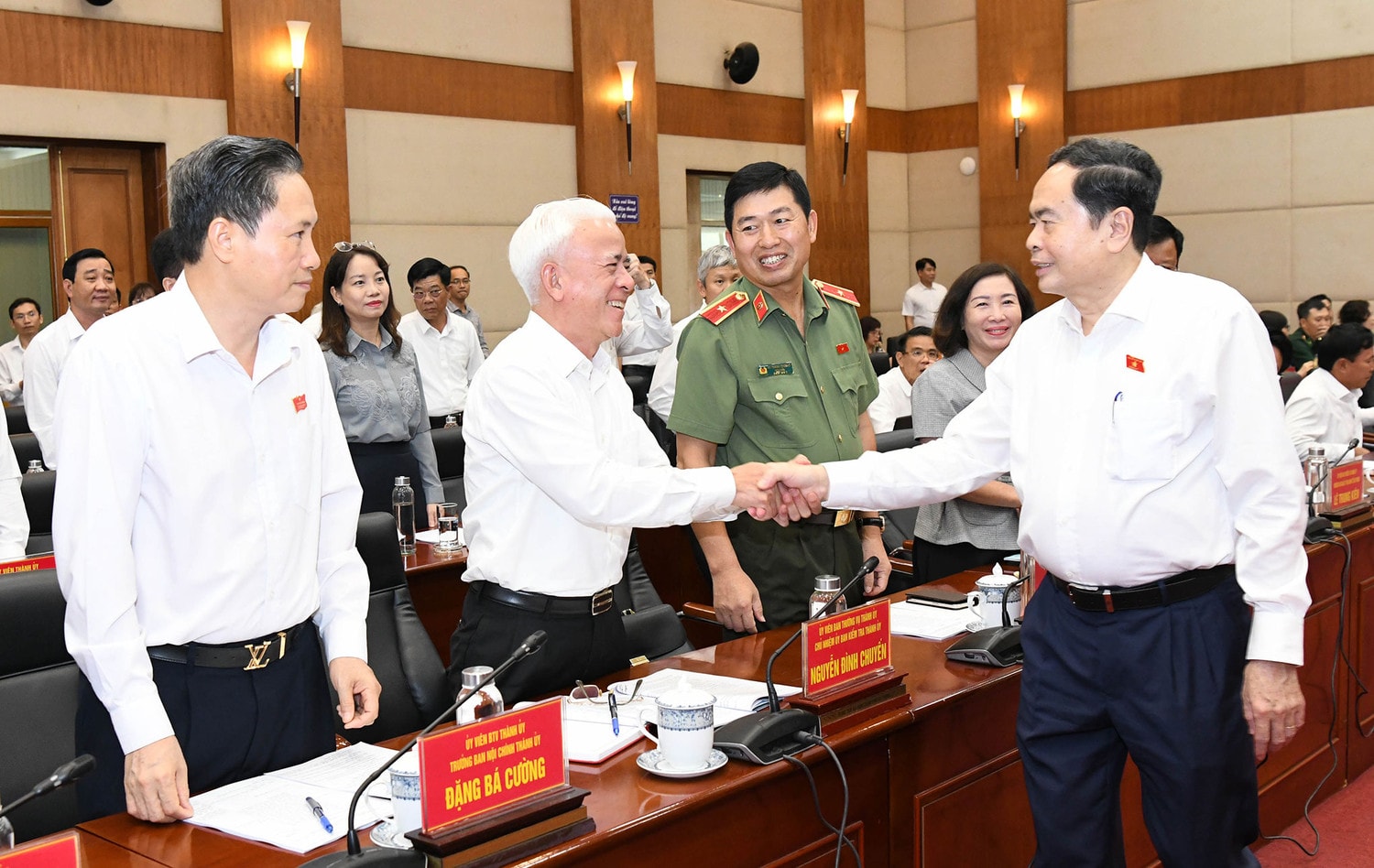 Chủ tịch Quốc hội Trần Thanh làm việc với Ban Chấp hành Đảng bộ thành phố Hải Phòng -0