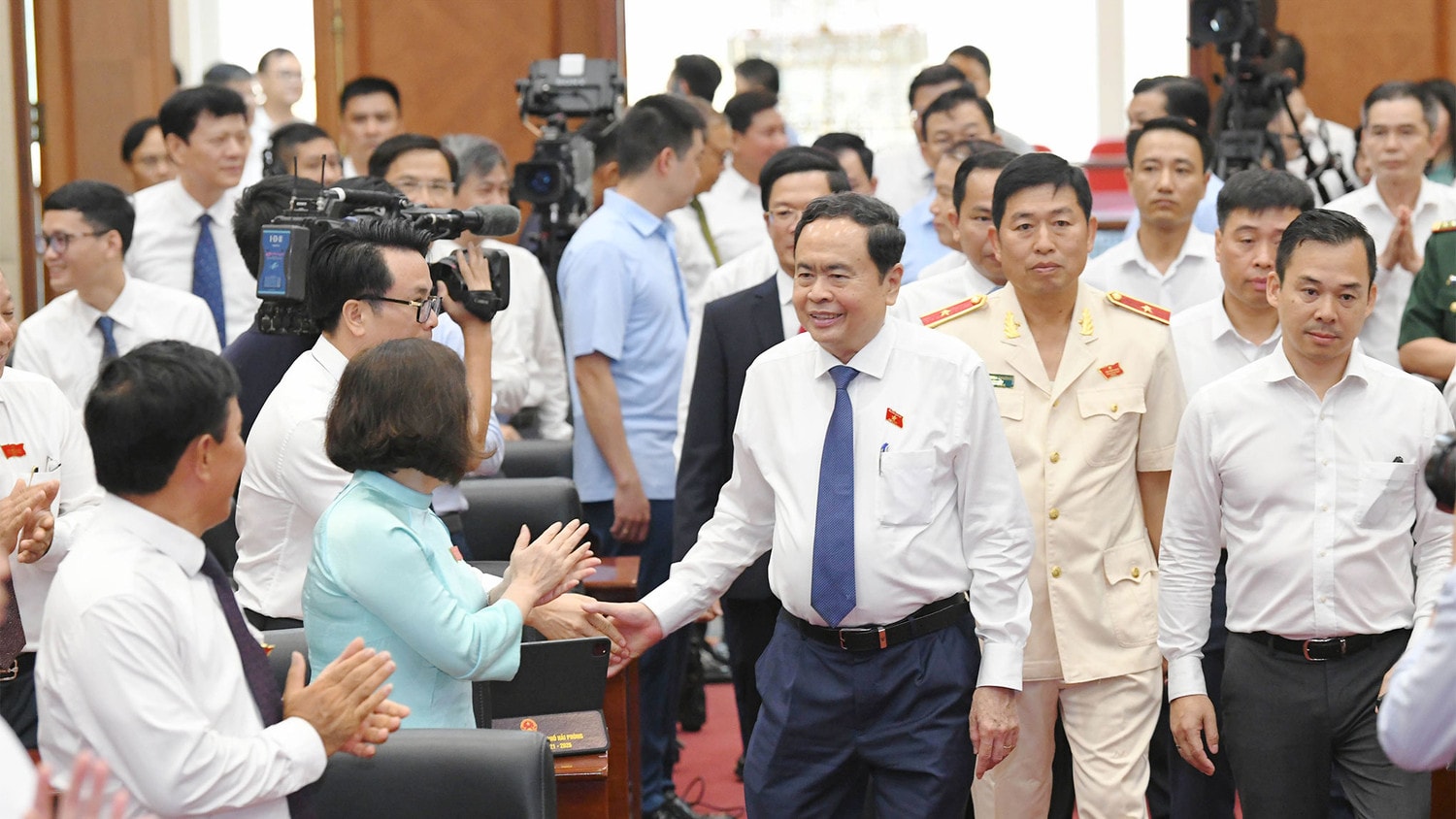 Chủ tịch Quốc hội Trần Thanh Mẫn dự, phát biểu chỉ đạo tại Kỳ họp thứ 18, HĐND TP. Hải Phòng Khóa XVI
