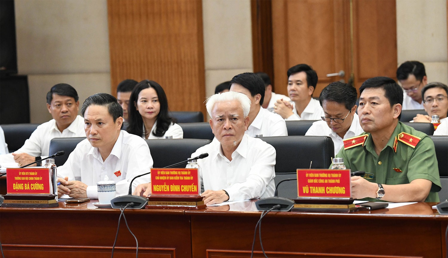 Chủ tịch Quốc hội Trần Thanh Mẫn làm việc với Ban Chấp hành Đảng bộ thành phố Hải Phòng -0