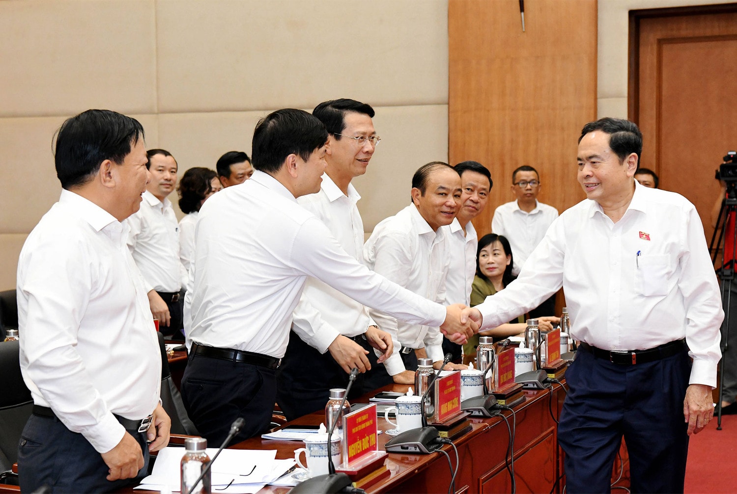 Chủ tịch Quốc hội Trần Thanh làm việc với Ban Chấp hành Đảng bộ thành phố Hải Phòng -0