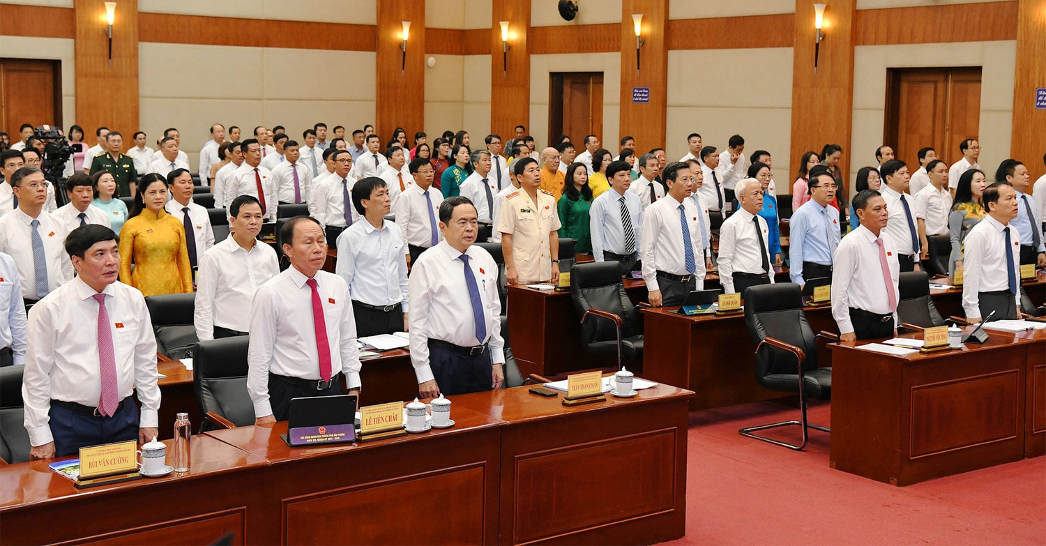 Chủ tịch Quốc hội Trần Thanh Mẫn dự, phát biểu chỉ đạo tại Kỳ họp thứ 18, HĐND TP. Hải Phòng Khóa XVI